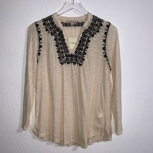 Lucky Brand Embroidered Long Sleeve